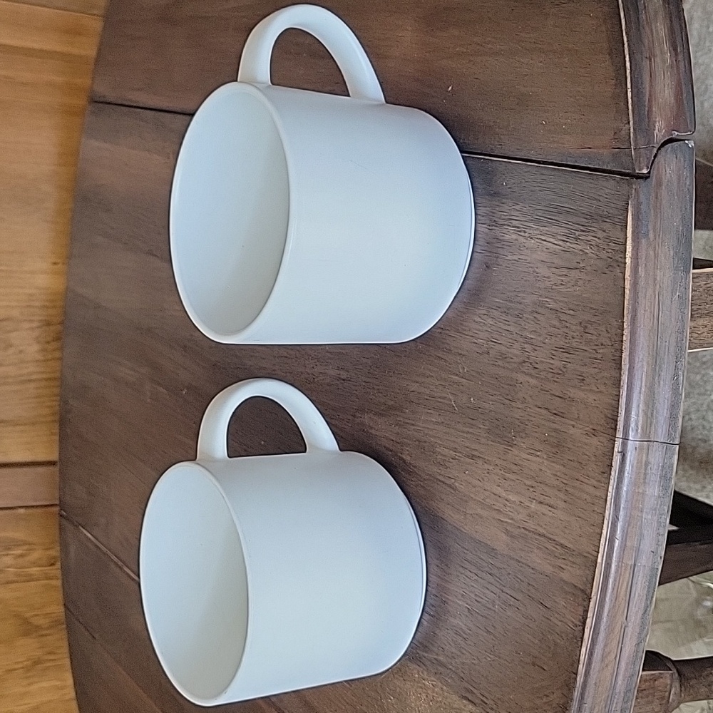 Pottery Barn Mason Stoneware Coffee Tea Mugs Set Of 2